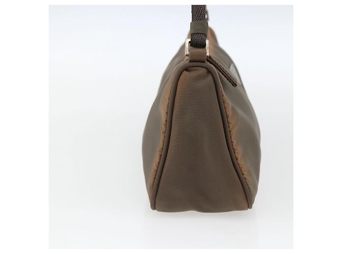 PRADA Accessory Pouch Nylon Brown Auth bs33343 - view 4