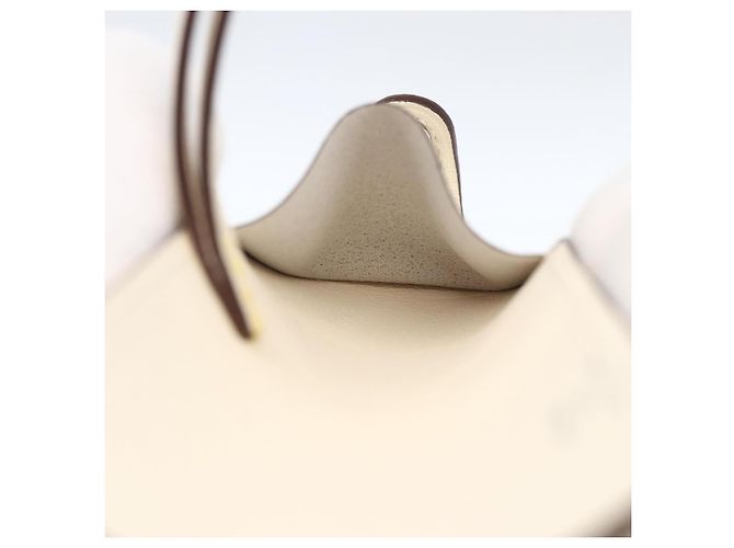 Hermès HERMES Ulysse Nano Bag Charm Pelle Gialla Auth 168248M Giallo - vista 16