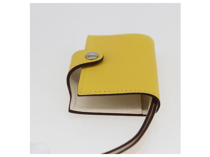 Hermès HERMES Ulysse Nano Bag Charm Pelle Gialla Auth 168248M Giallo - vista 6