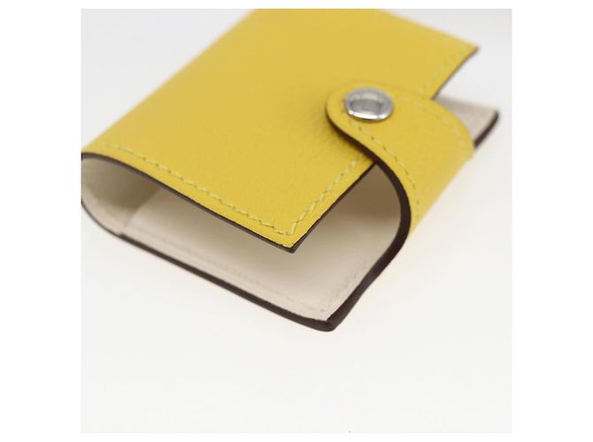 Hermès HERMES Ulysse Nano Bag Charm Pelle Gialla Auth 168248M Giallo - vista 8