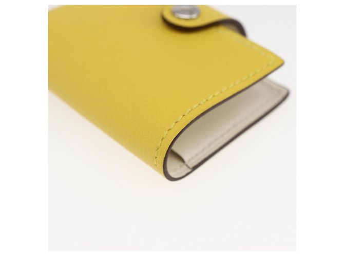Hermès HERMES Ulysse Nano Bag Charm Pelle Gialla Auth 168248M Giallo - vista 9