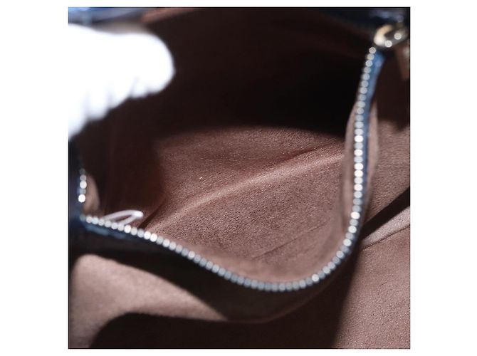 Jimmy Choo Borsa Tote in Pelle Blu Argento Auth BA10728 - vista 19
