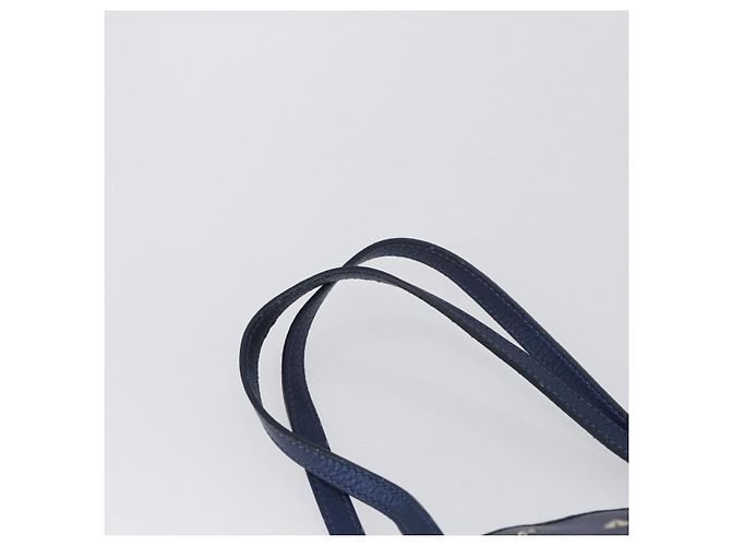 Jimmy Choo Borsa Tote in Pelle Blu Argento Auth BA10728 - vista 8