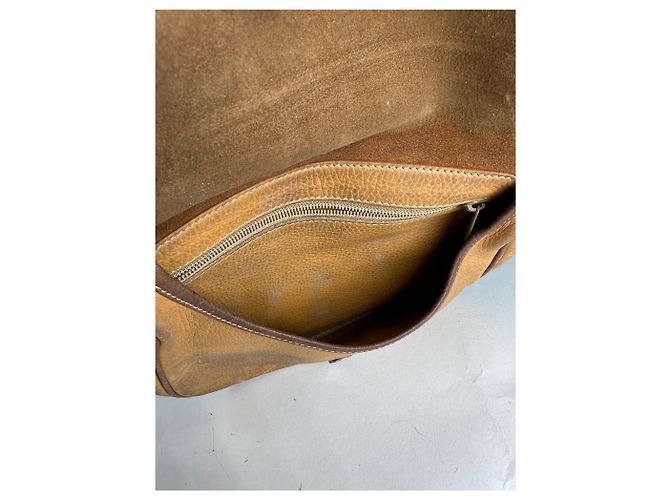 Vintage Loewe Anagram Leder Umhängetasche Braun Kamel - Ansicht 3