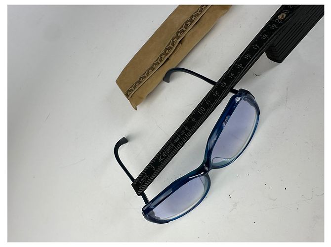 Vintage Yves Saint Laurent Übergroße Sonnenbrille Blau - Ansicht 8