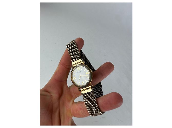 Vintage Givenchy Quarz Uhr Gold Weiß - Ansicht 2