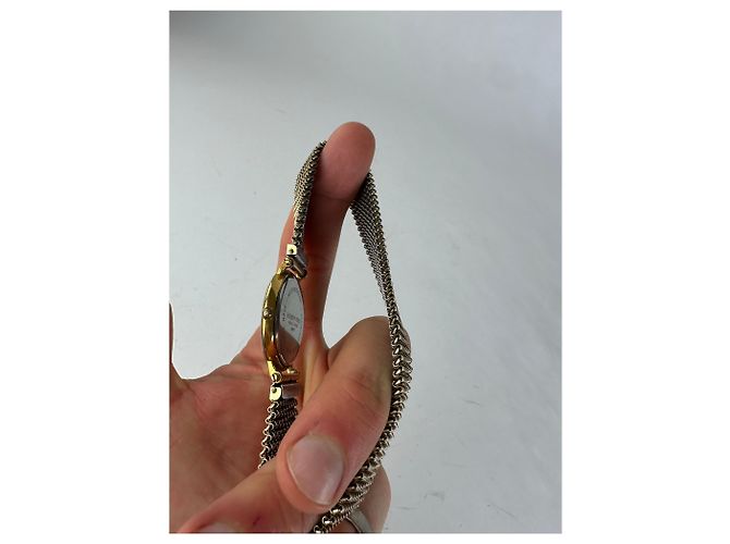Vintage Givenchy Quarz Uhr Gold Weiß - Ansicht 4