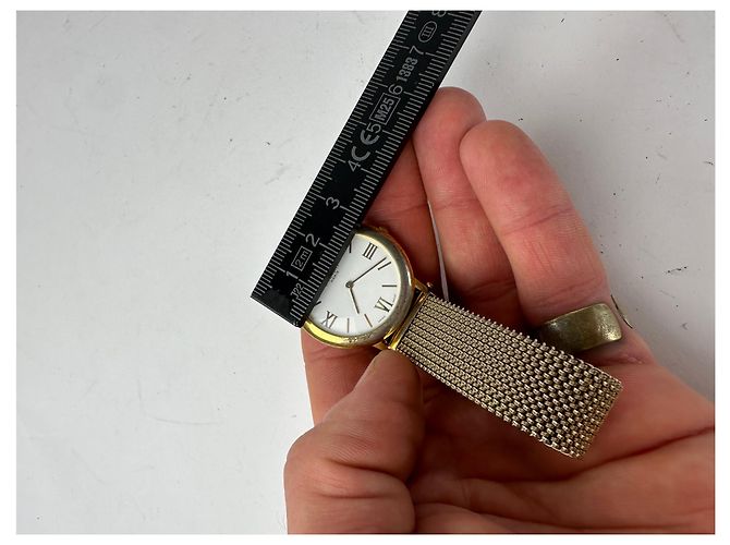 Vintage Givenchy Quarz Uhr Gold Weiß - Ansicht 8
