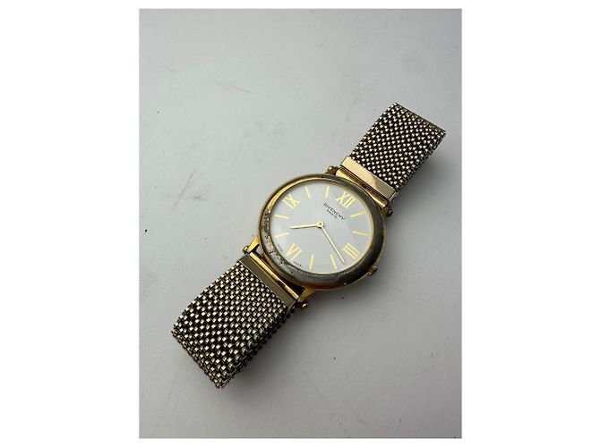 Vintage Givenchy Quarz Uhr Gold Weiß - Ansicht 9