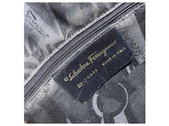Salvatore Ferragamo Gancini em couro Preto - vista 6