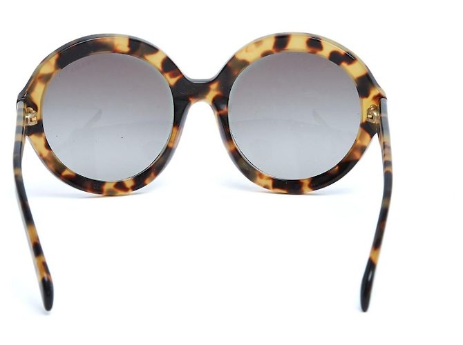 Prada Oversized Schildpatt Maxi Runde Sonnenbrille in der Box Braun - Ansicht 3