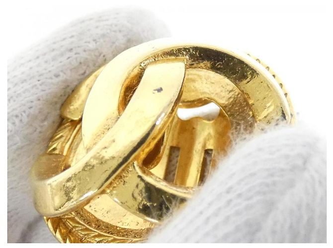 Orecchini a clip dorati Chanel D'oro - vista 4