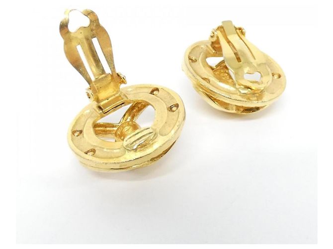Orecchini a clip dorati Chanel D'oro - vista 7