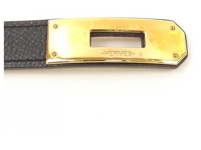 Cintura Hermès Kelly 18mm nera Nero - vista 3