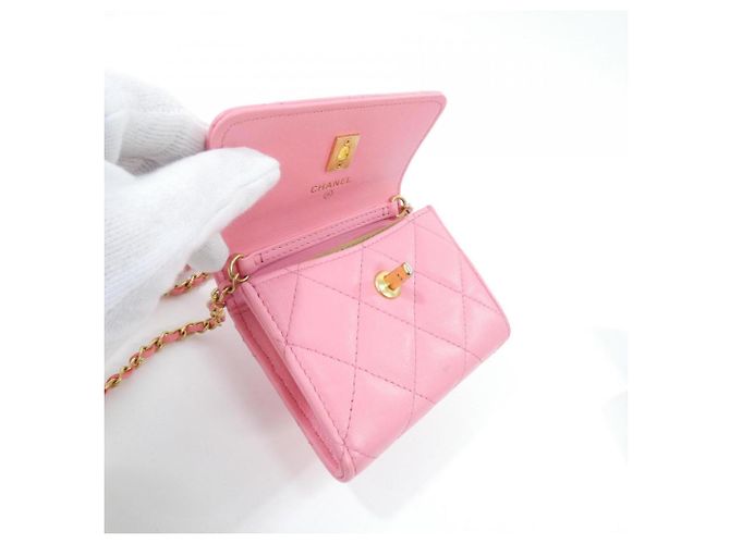 Borsa a mano rosa Chanel AP2704 - vista 7