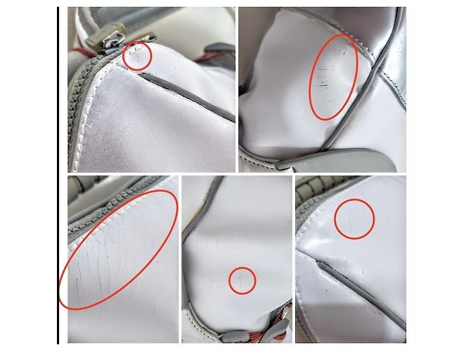 Chanel Sports Line Rucksack Weiß Grau Rot - Ansicht 13