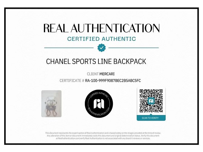Chanel Sports Line Rucksack Weiß Grau Rot - Ansicht 3