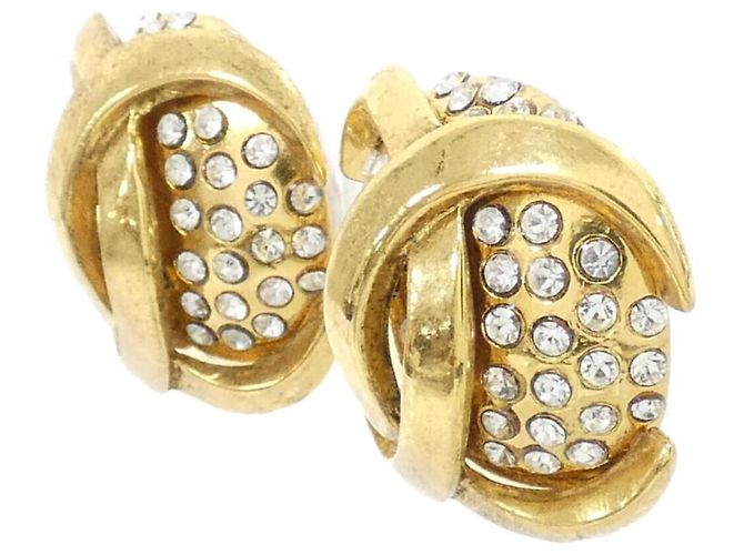 Orecchini a clip chiari e dorati di Chanel D'oro - vista 2