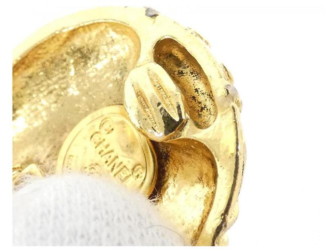 Orecchini a clip dorati Chanel D'oro - vista 6