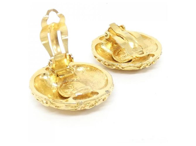 Orecchini a clip dorati Chanel D'oro - vista 8