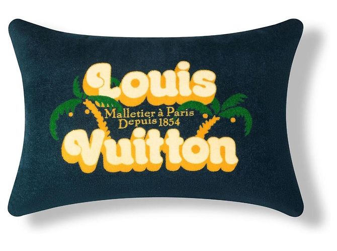 Louis Vuitton Palm Tree Graphic Cushion Cotton Multiple colors - view 2