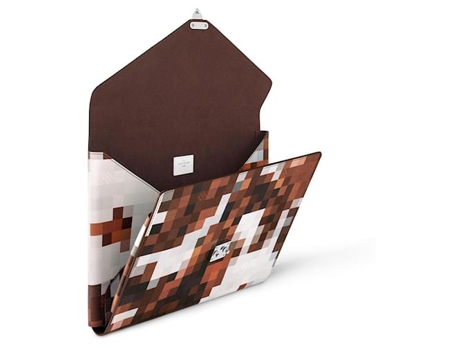 Louis Vuitton Dossier LV Mark Cowmooflage Marron - vue 3
