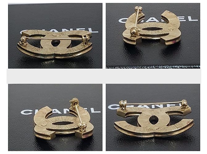 Chanel Iridescent Brosche Goldbeschichtet Golden Grün Orange Gelb - Ansicht 7