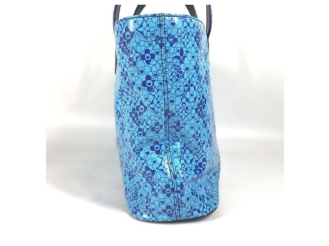 Borsa Blossom in pelle verniciata Louis Vuitton Blu - vista 3