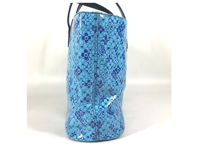 Borsa Blossom in pelle verniciata Louis Vuitton Blu - vista 4
