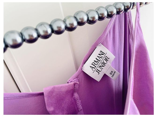 Ensemble Armani Junior Violet en Soie et Viscose 8 ans - vue 5