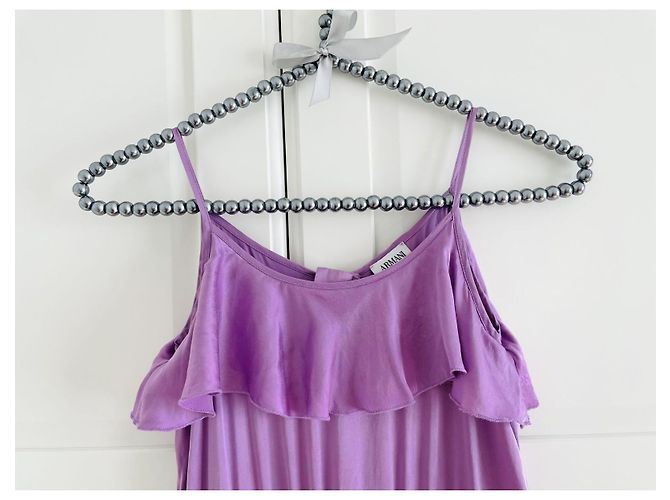 Ensemble Armani Junior Violet en Soie et Viscose 8 ans - vue 9