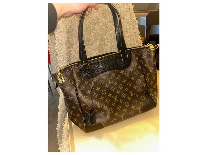 Louis Vuitton Monogram Empreinte Handbag Brown Black - view 2