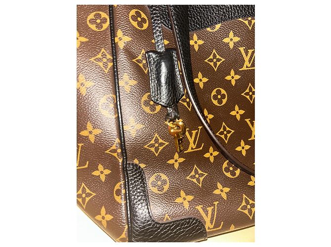 Louis Vuitton Monogram Empreinte Handbag Brown Black - view 5
