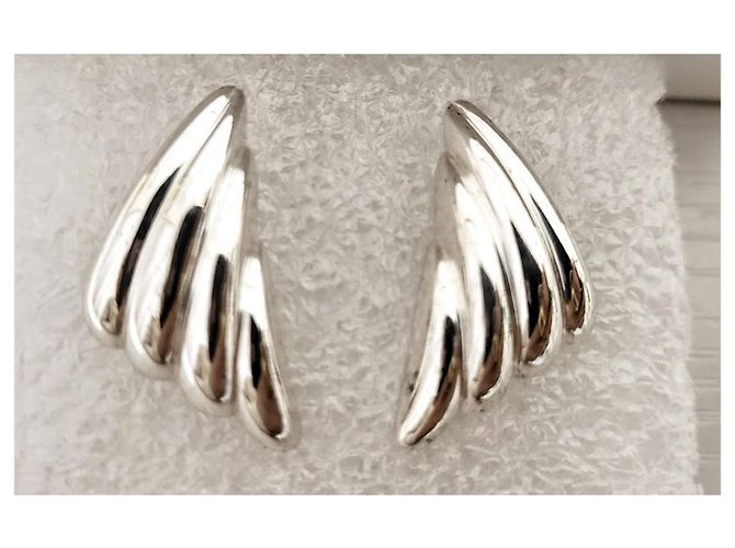 Christian Dior Orecchini in argento sterling a forma di ali d'angelo - vista 4