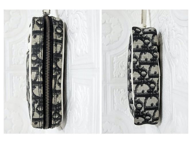 Christian Dior Borsa da polso Trotter Oblique Blu navy - vista 7