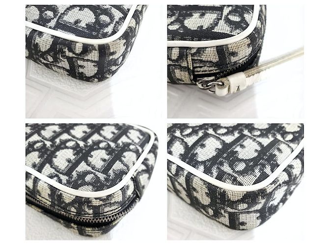 Christian Dior Borsa da polso Trotter Oblique Blu navy - vista 9