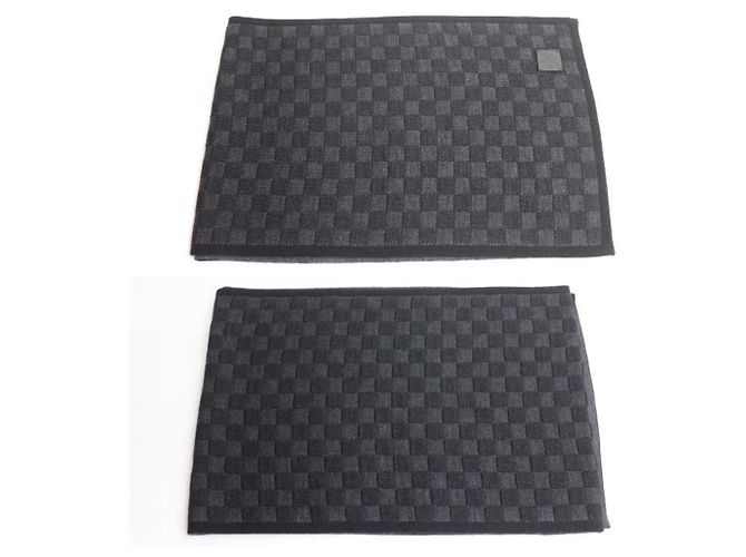 Sciarpa Louis Vuitton Neo Petit Damier Nero - vista 2