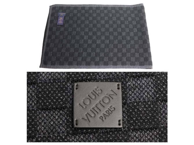 Sciarpa Louis Vuitton Neo Petit Damier Nero - vista 3