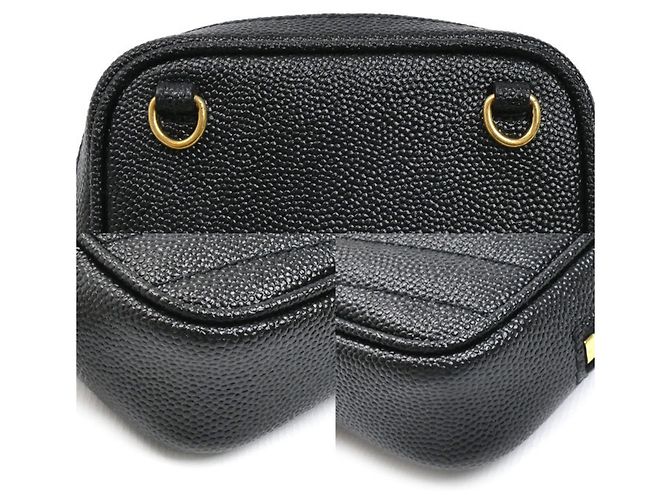 Bolsa de ombro de couro Baby Lou da Saint Laurent Preto - vista 5