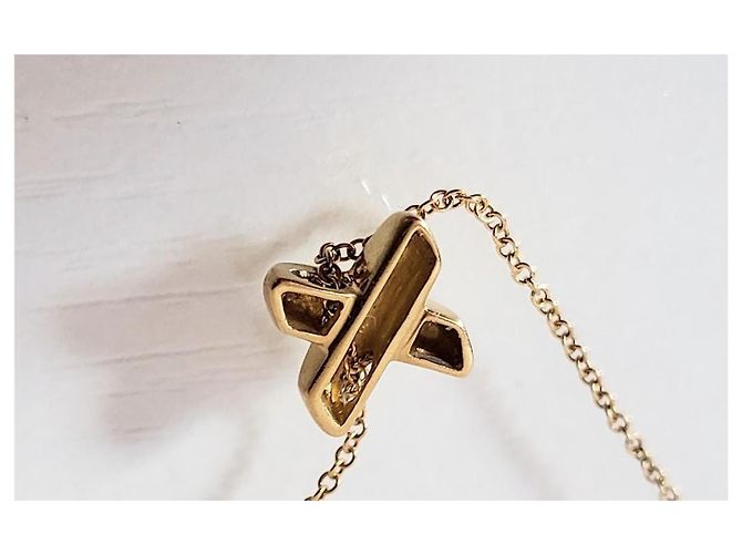 Collana con Pendente Signature X Tiffany & Co. in oro giallo 18k D'oro - vista 5