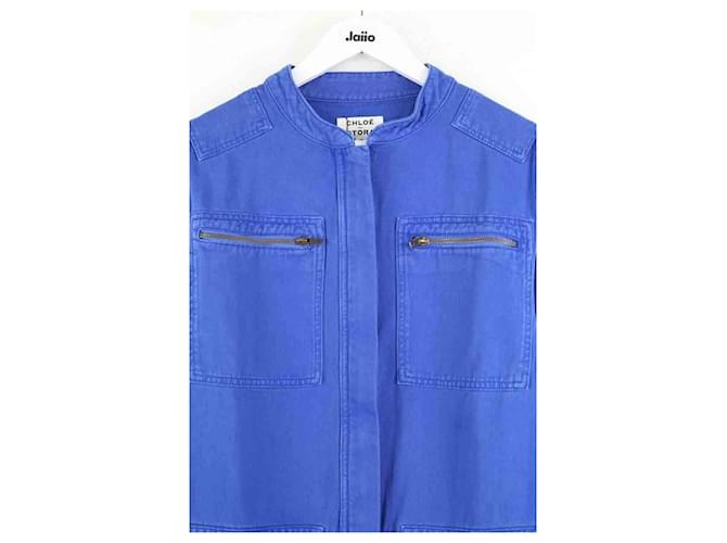 Chloé Stora Mono azul de algodón - vista 2