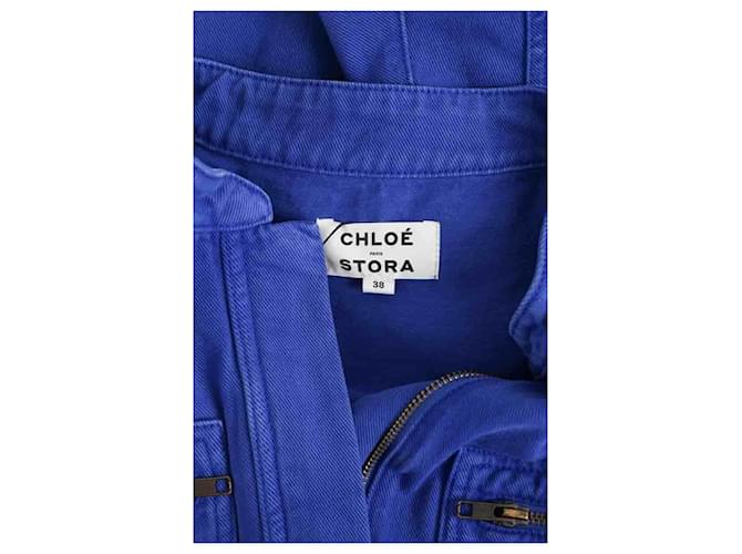 Chloé Stora Mono azul de algodón - vista 5
