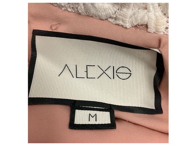Gestuftes Blumenspitze-Kleid Alexis White Weiß - Ansicht 4