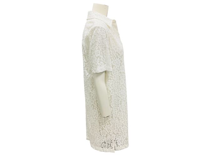 Proenza Schouler Weißes Rainer Stretch-Spitzen-Minikleid 3.1 Phillip Lim - Ansicht 2