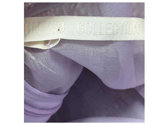 Vestido de cóctel con flecos lavanda de la colección Jason Wu - vista 4
