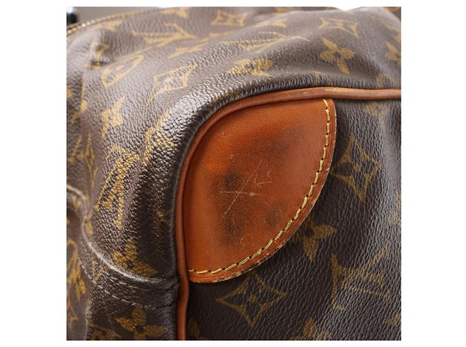 Borsa da viaggio Louis Vuitton Sirius 60 in tela Monogram marrone M41402 Beige - vista 14