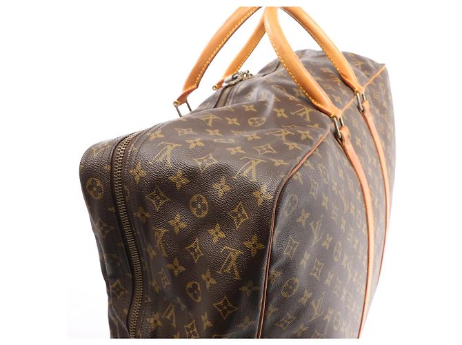 Borsa da viaggio Louis Vuitton Sirius 60 in tela Monogram marrone M41402 Beige - vista 5