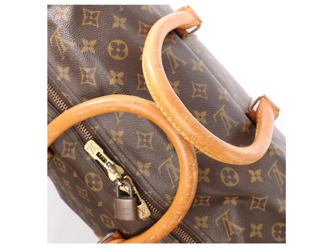 Borsa da viaggio Louis Vuitton Sirius 60 in tela Monogram marrone M41402 Beige - vista 8