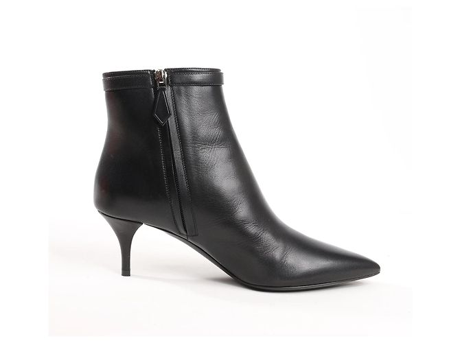 Hermès Leder Stiefeletten in Schwarz, Größe 38,5 EU - Ansicht 3