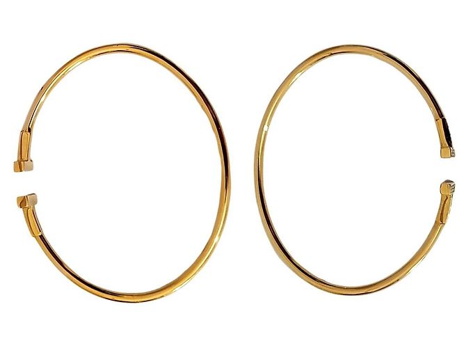 Bracciale Tiffany & Co T Wire in oro giallo 18k e diamanti - vista 7